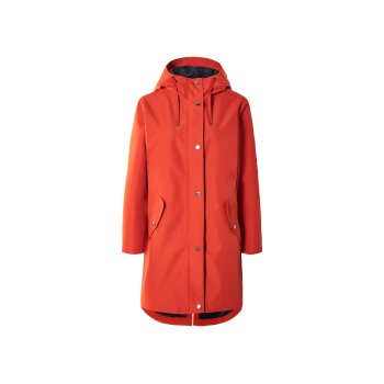 esmara® Damen Regentrenchcoat, mit umweltfreundlicher Imprägnierung (rot/orange, M(40/42)) - B-Ware neuwertig