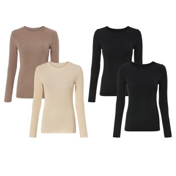 esmara® Damen Langarmshirts, 2 Stück, in...