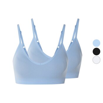 esmara® Damen Bustier, 2 Stück, in modischer...
