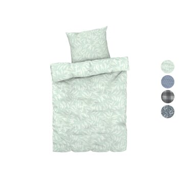 LIVARNO home Feinbiber-Wendebettwäsche, 135 x 200 cm...