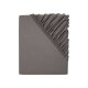 LIVARNO home Mikrofaser-Jersey-Spannbettlaken, 90-100 x 200 cm (dunkelgrau) - B-Ware neuwertig