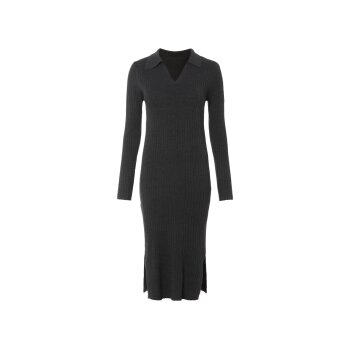esmara® Damen Geripptes Strickkleid, mit Baumwolle -...