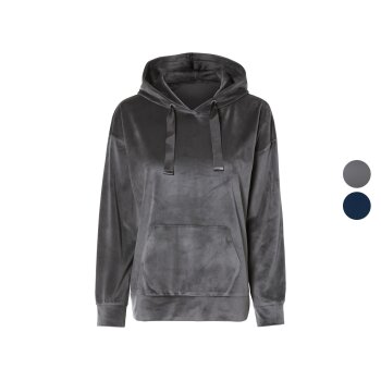 esmara® Damen Hoodie aus weicher Nicki-Qualität...
