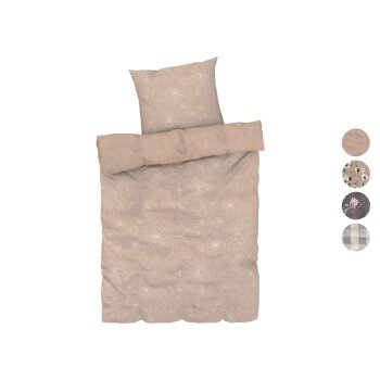 LIVARNO home Mikrofaser-Satin-Wendebettwäsche, 135 x...