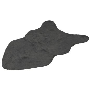 LIVARNO home Kunstfell-Teppich, 60 x 90cm (Grau) - B-Ware neuwertig