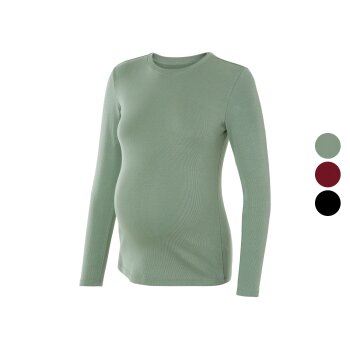 esmara® Damen Umstands-Langarmshirt, in modischer...