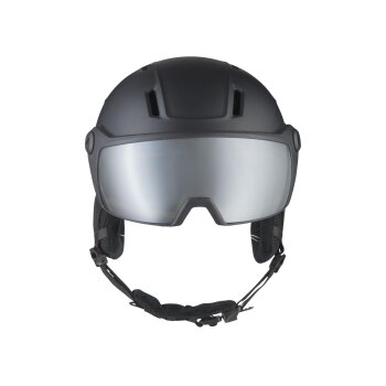 CRIVIT Kinder Skihelm mit selbsttönendem Visier (Schwarz) - B-Ware sehr gut