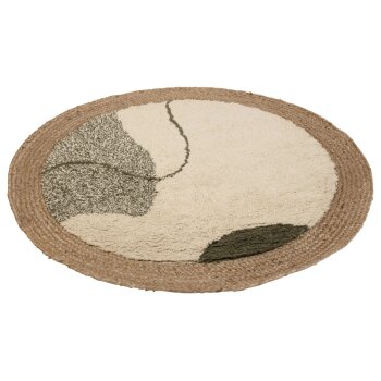 LIVARNO HOME Juteteppich, aus reinem Naturmaterial (Rund) - B-Ware sehr gut