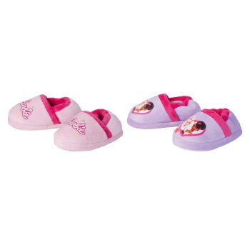 MATTEL Kleinkinder-Hausschuhe Barbie, mit Print - B-Ware