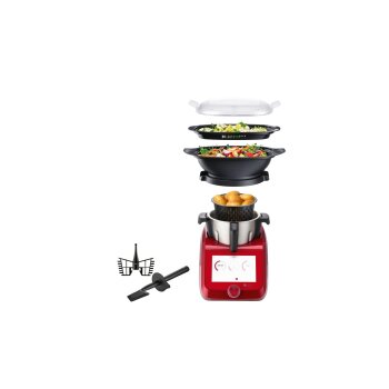 SILVERCREST® KITCHEN TOOLS Monsieur Cuisine Smart SKMS 1200 B2 rot - B-Ware gut