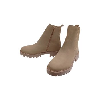 esmara® Damen Chelsea-Stiefelette mit seitlichem Elastikeinsatz (braun, 39) - B-Ware neuwertig