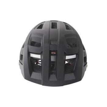 CRIVIT MTB-Fahrradhelm, mit abnehmbarem Offroad-Visier (schwarz/orange, Gr. M/L) - B-Ware neuwertig