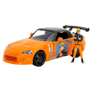 JADA Modellauto, Naruto-Auto und Figur, 1:24 (2001 Honda...