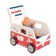 roba Teddybus aus Puppenmöbel Serie Teddy College, Puppenwagen weiss lackiert - B-Ware Transportschaden Kosmetisch