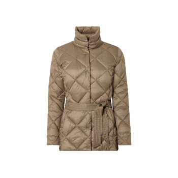 ESMARA® Damen Lightweight-Jacke mit Gürtel, windabweisend (Beige, M(40/42)) - B-Ware neuwertig