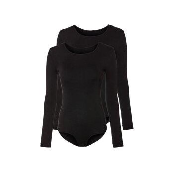 esmara® Damen Bodyies, 2 Stück, mit hohem...
