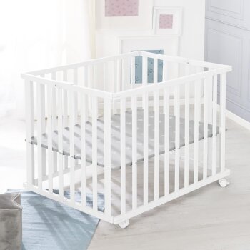 roba Laufgitter Little Stars, klappbar, 74 x 100 cm, weiß - B-Ware neuwertig