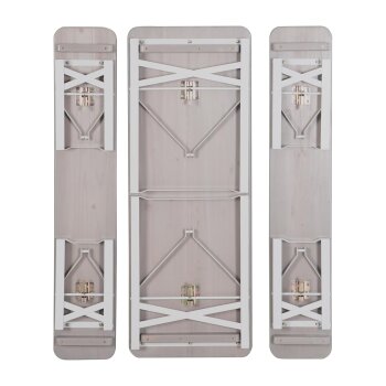 roba 3-teilige Outdoor Kinderparty-Garnitur, grau lasiert - B-Ware Transportschaden Kosmetisch