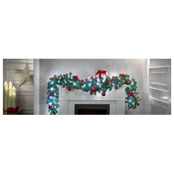LIVARNO home LED-Tannengirlande, 80 LEDs (LED kaltweiß) - B-Ware sehr gut