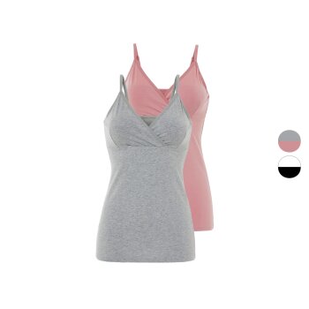 esmara® Damen Still-Tops, 2 Stück, mit...