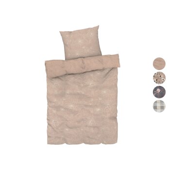 LIVARNO home Mikrofaser-Satin-Wendebettwäsche, 155 x...