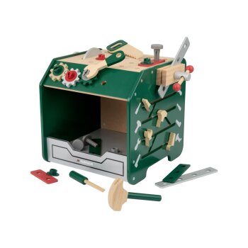 Playtive Motorikwürfel Küche / Motorikwürfel Werkbank, 12-teilig / 24-teilig - B-Ware