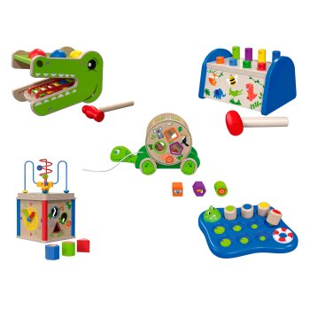 Playtive Holz Motorikspiele - B-Ware