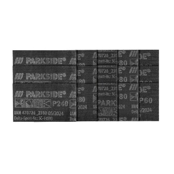PARKSIDE PERFORMANCE® Schleifgitter-Set, für Holz, Spachtel, Lack, Kunststoff und Metall (Schwingschleifer-Set) - B-Ware neuwertig