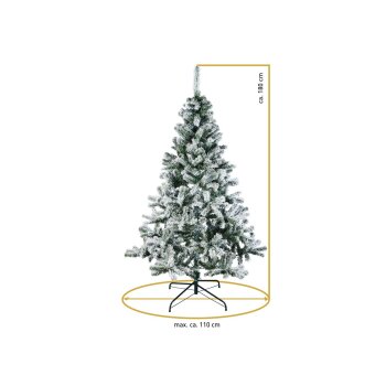 LIVARNO home Künstlicher Weihnachtsbaum, 180 cm (beflockt) - B-Ware gut