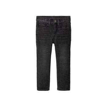 lupilu® Kleinkinder Jeans, 2 Stück, Slim Fit (schwarz/blau, 98) - B-Ware neuwertig