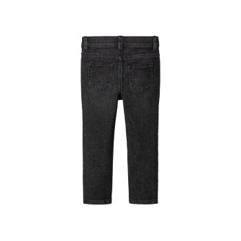 lupilu® Kleinkinder Jeans, 2 Stück, Slim Fit (schwarz/blau, 98) - B-Ware neuwertig