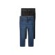 lupilu® Kleinkinder Jeans, 2 Stück, Slim Fit (schwarz/blau, 98) - B-Ware neuwertig