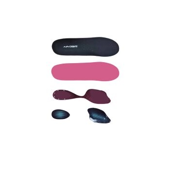 CRIVIT Damen / Herren Running-Einlegesohlen, 1 Paar (schwarz/rot, 38/39) - B-Ware sehr gut