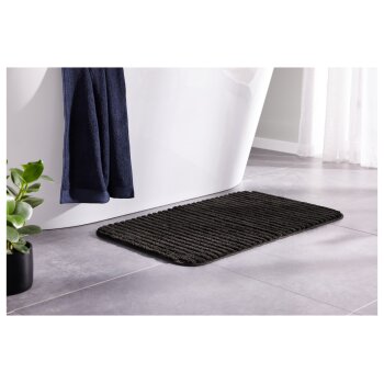 LIVARNO home Badematte, aus pflegeleichtem Material, 50 x 80 cm (Grau) - B-Ware sehr gut