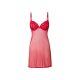 esmara® Damen Negligé-Set, 2-teilig, mit Spitze (rot, S(36/38)) - B-Ware neuwertig