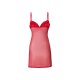 esmara® Damen Negligé-Set, 2-teilig, mit Spitze (rot, S(36/38)) - B-Ware neuwertig