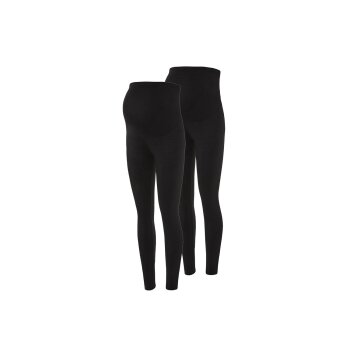esmara® Damen Umstands-Leggings, mit Bio-Baumwolle (schwarz, XS(32/34)) - B-Ware neuwertig