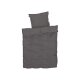 LIVARNO home Mikrofaser-Satin-Bettwäsche, 155 x 220 cm (grau) - B-Ware neuwertig