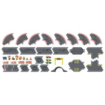 Playtive Straßen-Set »Stadt / Rennstrecke«, aus Echtholz - B-Ware