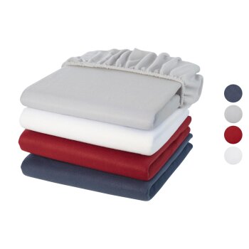 LIVARNO home Fleece-Spannbettlaken, 90-100 x 200 cm - B-Ware