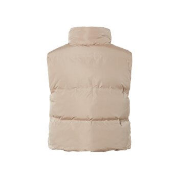 esmara® Damen Steppweste mit wärmender Wattierung (beige, M(40/42)) - B-Ware neuwertig