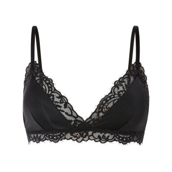 esmara® Damen Bralette mit Spitze (schwarz, S(36/38)) - B-Ware neuwertig