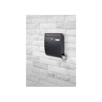 LIVARNO home Briefkasten, für Formate bis C4 (grau) - B-Ware neuwertig