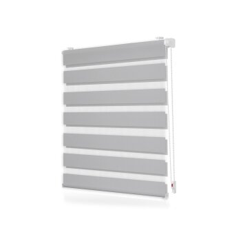 Lichtblick Duo Rollo Klemmfix, ohne Bohren, ab 45 x 150 cm (Grau, 110x150 cm) - B-Ware neuwertig