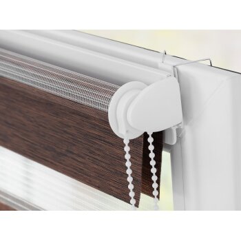 Lichtblick Duo Rollo Klemmfix, ohne Bohren, meliert (Dunkelbraun, 70 x 150 cm) - B-Ware sehr gut
