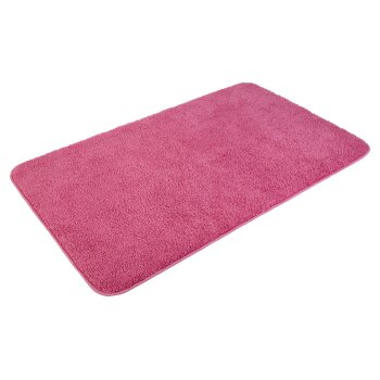 LIVARNO home Badezimmergarnitur-Set, 2-teilig (Teppich/ mit WC-Ausschnitt, pink) - B-Ware neuwertig