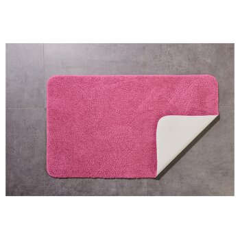 LIVARNO home Badezimmergarnitur-Set, 2-teilig (Teppich/ mit WC-Ausschnitt, pink) - B-Ware neuwertig