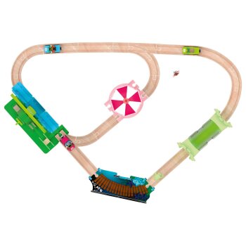 Playtive Eisenbahn-Set Baustelle \ Eisenbahn-Set Freizeitpark, für viele kreative Aufbauvarianten - B-Ware