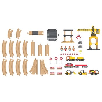 Playtive Eisenbahn-Set Baustelle \ Eisenbahn-Set Freizeitpark, für viele kreative Aufbauvarianten - B-Ware