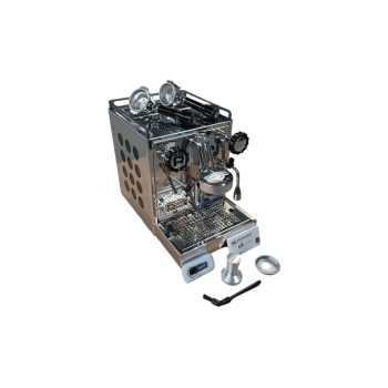 Rocket Appartamento Espressomaschine, Edelstahl/ Schwarz - B-Ware Transportschaden